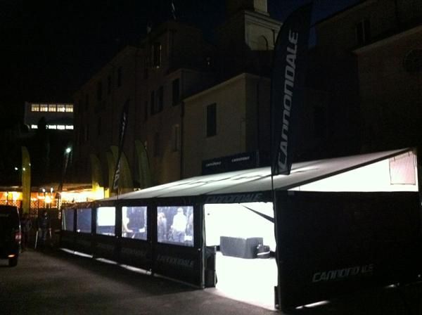 The Cannondale compound at night