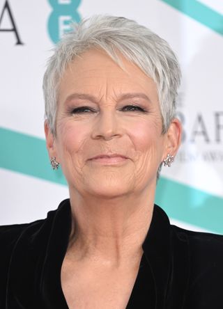 Jamie Lee Curtis attends the EE BAFTA Film Awards 2023 at The Royal Festival Hall on February 19, 2023 in London, England