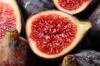 Fig cut in half