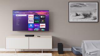 A Roku life with its Express seamless streaming stick and its new Wireless Bass subwoofer.