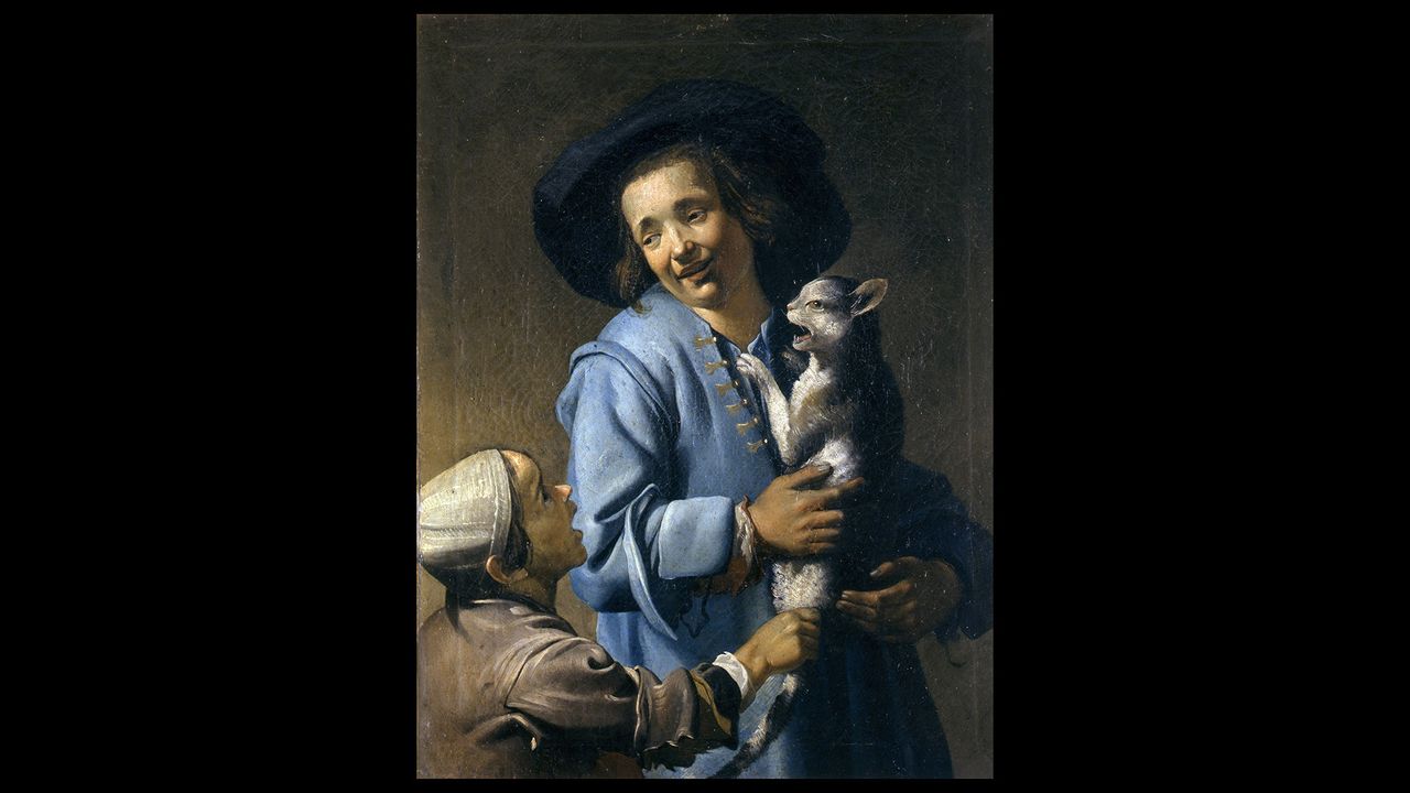 "Youths playing with the cat" 1620-1625 Abraham Bloemaert