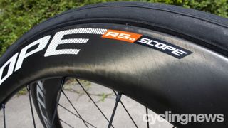 Scope R5d wheels are constructed from unidirectional carbon fibre