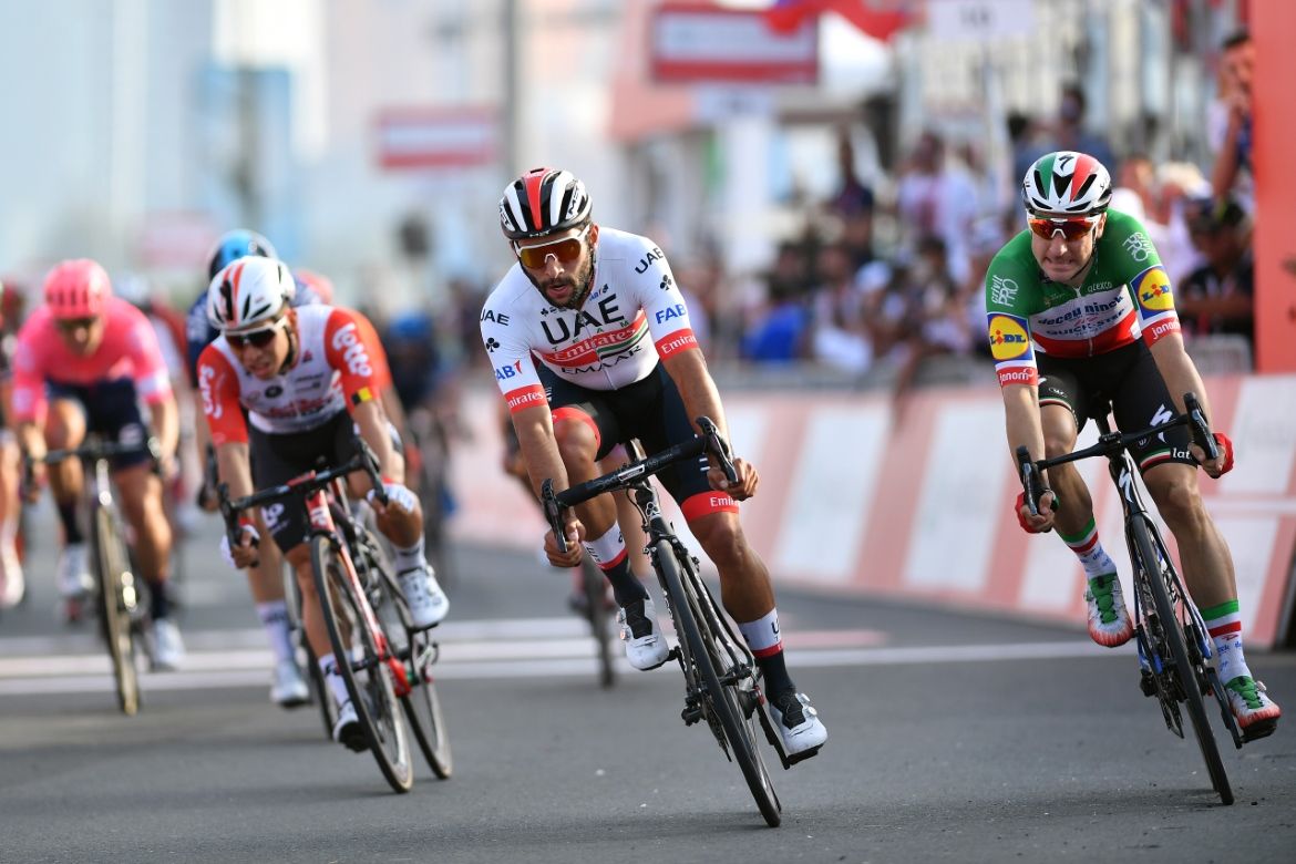 Viviani and Ewan finished second and third, respectively, to Gaviria