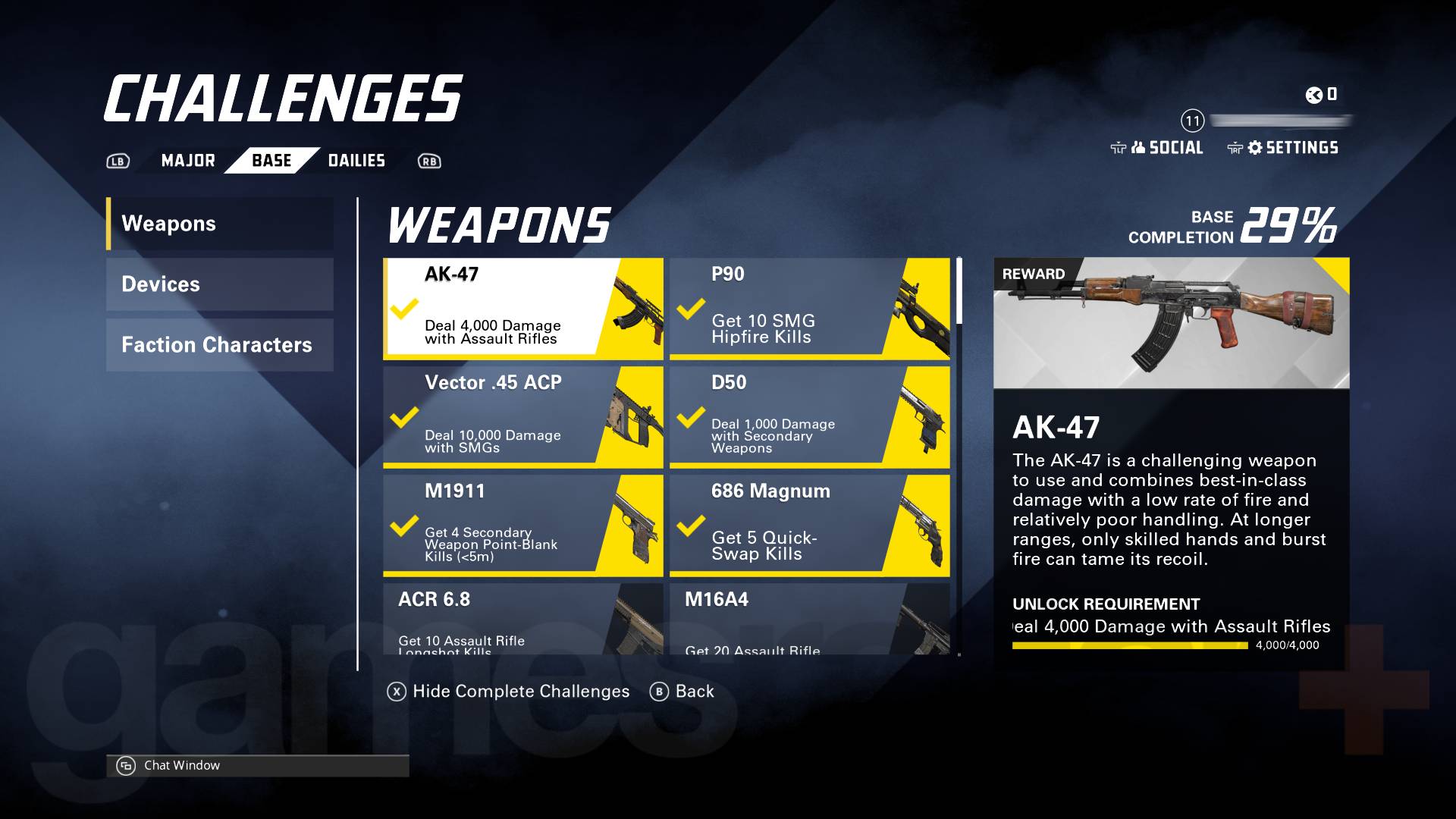 XDefiant weapon challenges for unlocks