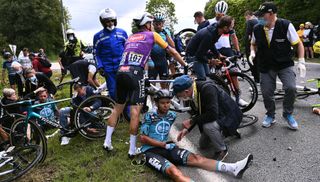 Crashes blighted the opening stage of the 2021 Tour de France