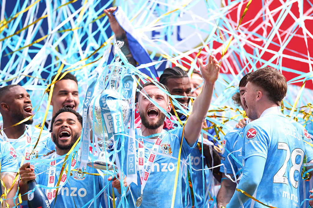 Matt Grimes skippered Coventry to their Championship triumph