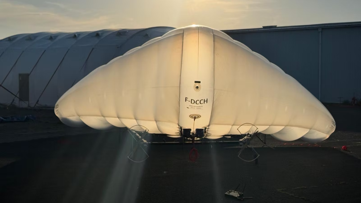 This 24-foot inflatable drone can fly for 10 hours, covering 500 miles one way, and can probably fit in your car