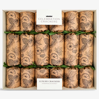 Kraft brown Christmas crackers from Selfridges