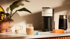 One of the best iced coffee makers, the Nespresso Vertuo, with a Leggero iced coffee