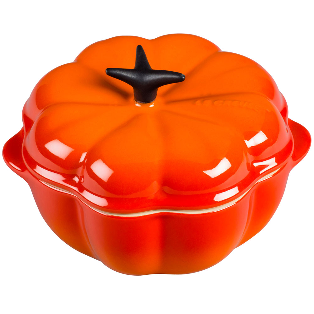 pumpkin casserole with white background