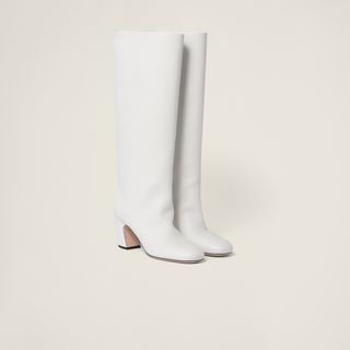 Miu Miu white boots