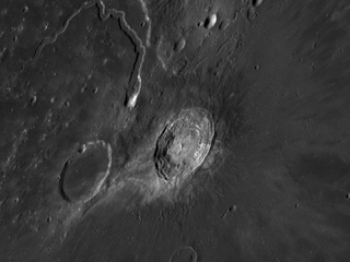 Aristarchus crater on the moon