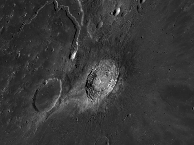 Aristarchus crater on the moon