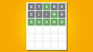 Wordle 646 answer on a yellow background