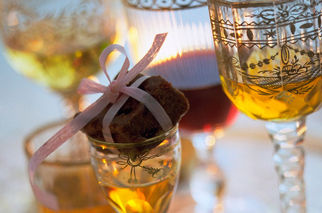 Sherry wine and chocolate