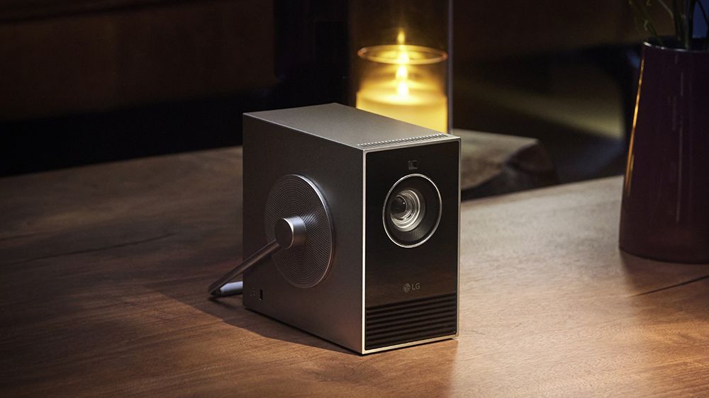 LG&#039;s Qube 4K projector is as compact (and cute) as they come