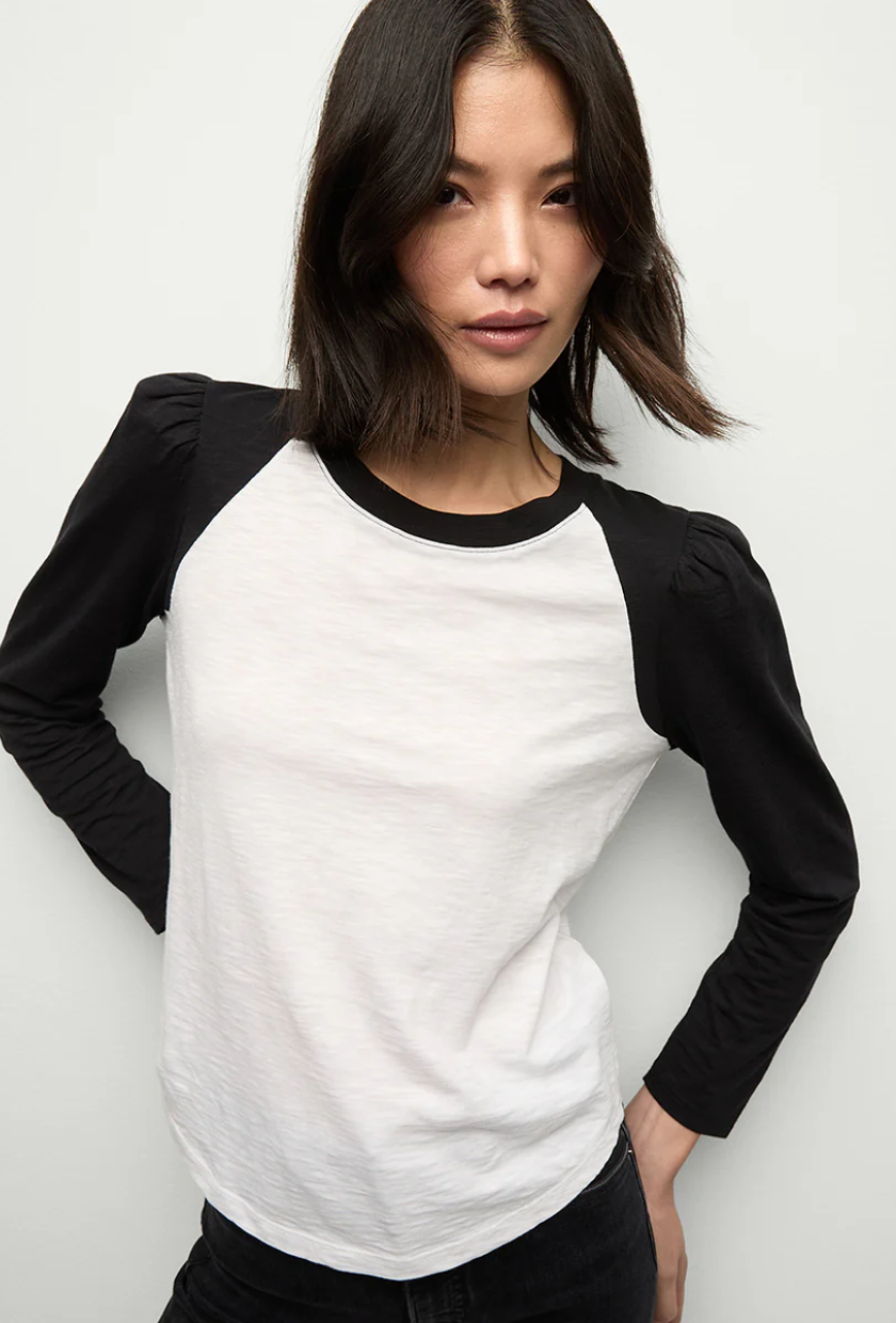 An image of Veronica Beard baseball shirt.