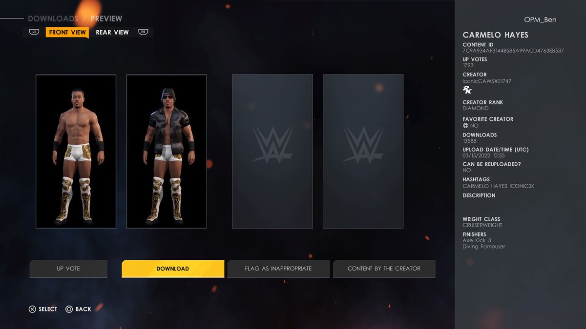 The best WWE 2K22 CAWS for you to download right now | GamesRadar+