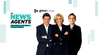Emily Maitlis, Jon Sopel and Lewis Goodall on poster for new podcast