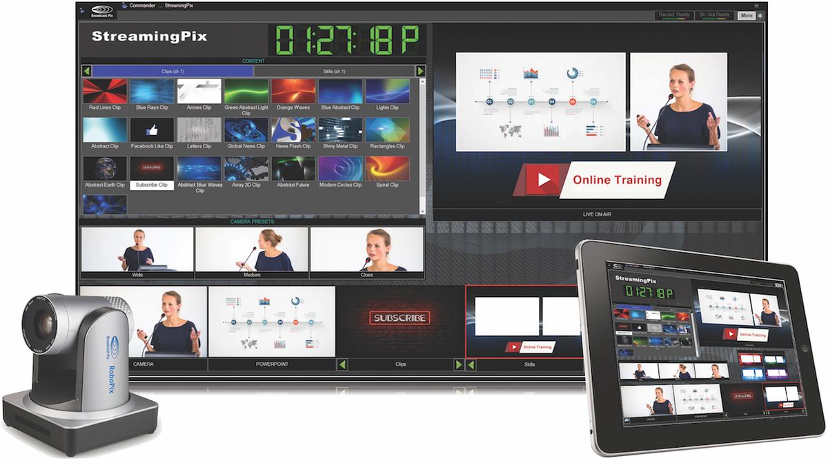 Broadcast Pix&#039;s StreamingPix live production and streaming solution