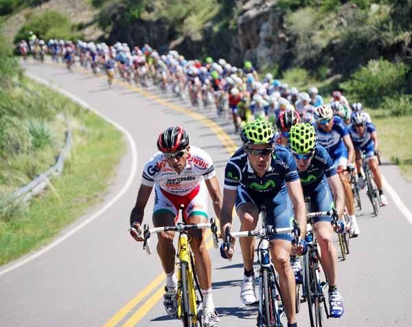 Movistar were very active controlling the peloton.