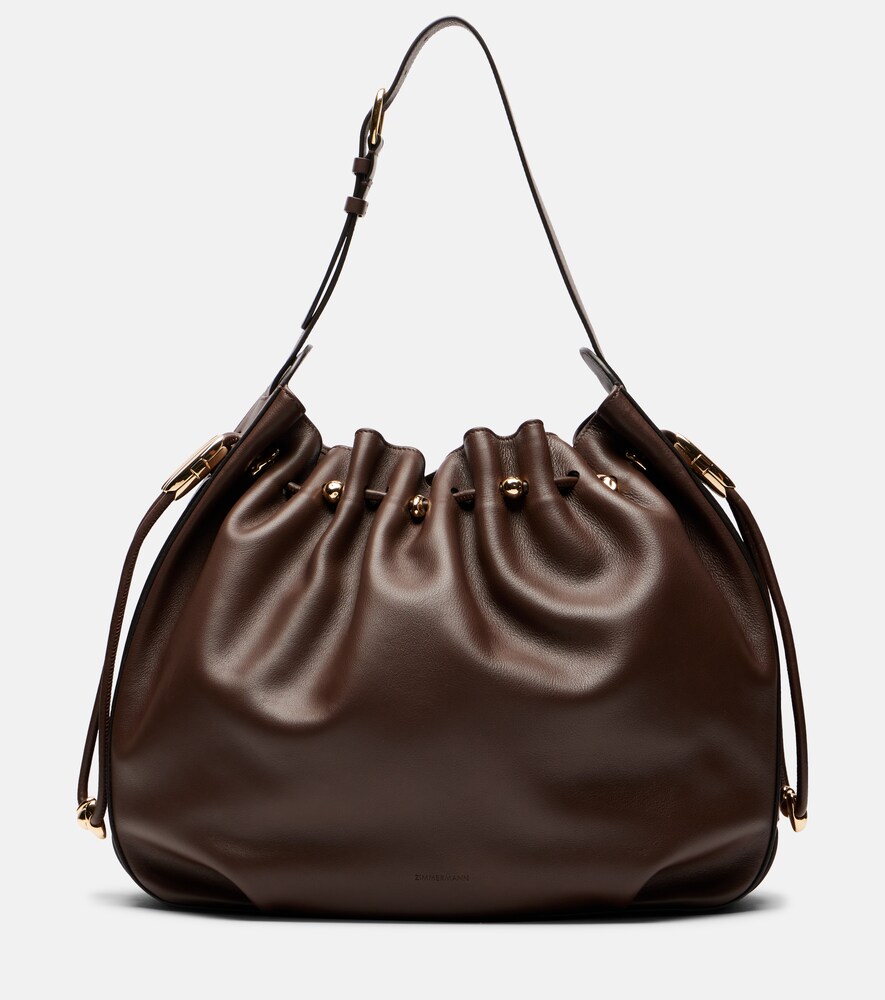 Halcyon Large Leather Bucket Bag