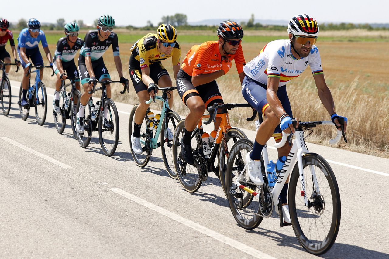 Vuelta a Burgos 2020 - 42th Edition - 2nd stage Castrojeriz - Villadiego 168 km - 29/07/2020 - Alejandro Valverde (ESP - Movistar Team) - photo Luis Angel Gomez/BettiniPhoto&Acirc;&copy;2020