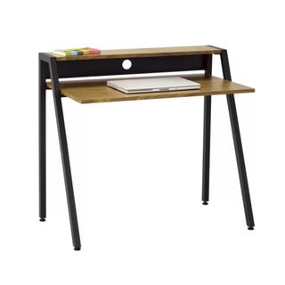 Compact black and wood desk from Wayfair