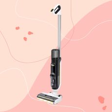 Kärcher Floor Cleaner Vacuum FCV 3 on a pink background