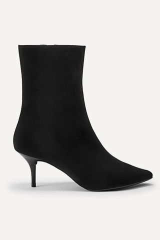 PEDRO Black Suede Leather Ankle Boots