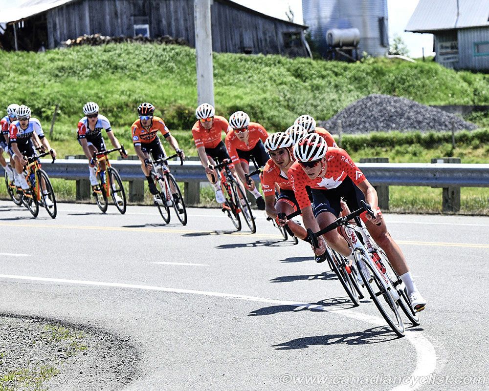 Rally Cycling spent most of the day at the front