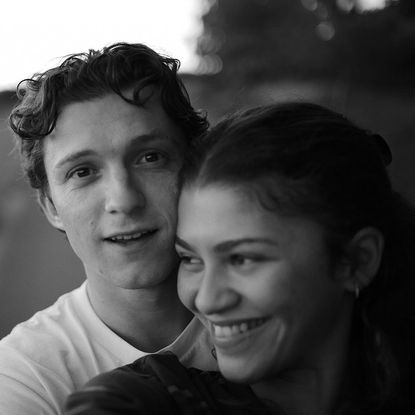 Tom Holland and Zendaya in a selfie the actress shared to Instagram for his birthday in 2022