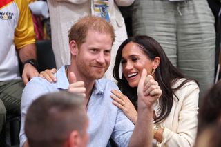 Prince Harry and Meghan Markle in love at the Invictus Games 2023
