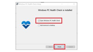 A screenshot of the Windows 11 upgrade checker installer
