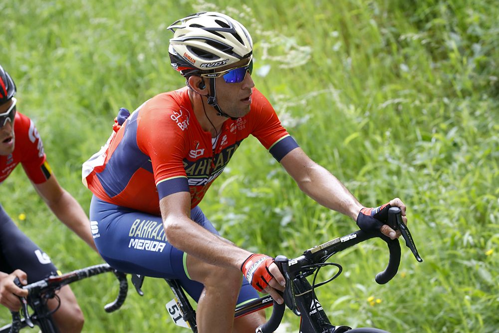 Vincenzo Nibali (Bahrain-Merida) during stage 2 at the Criterium du Dauphine