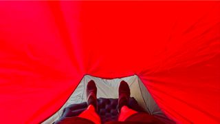 inside the Big Agnes Three Wire Hooped Bivy