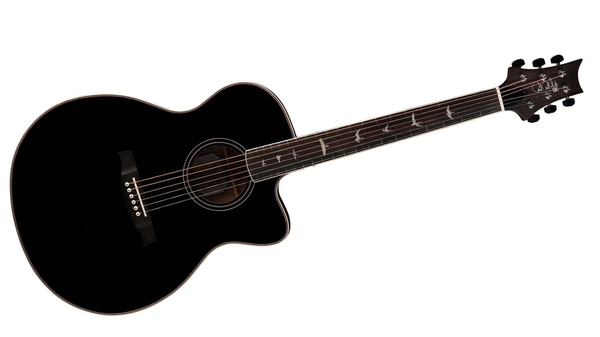A PRS SE A20E acoustic guitar