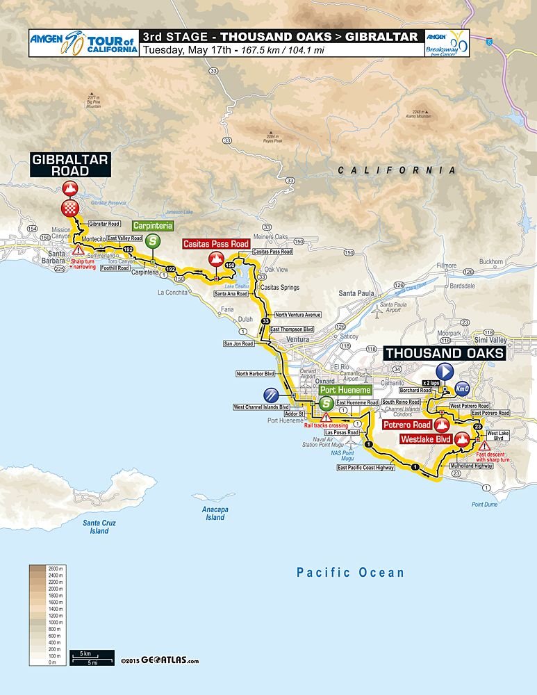 Stage 3 of the 2016 Tour of California