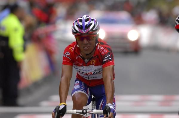 Joaquin Rodriguez (Katusha) at the finish in Andorra.