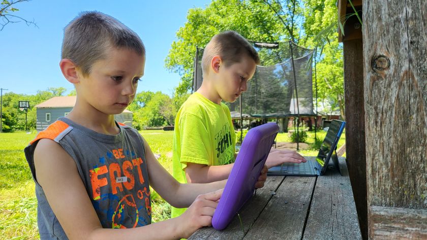 Kids on Amazon Fire HD 8 Kids and Lenovo Chromebook Duet 