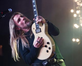 Richie Faulkner performs onstage with Jared James Nichols at The Basement East in Nashville, Tennessee on January 17, 2023