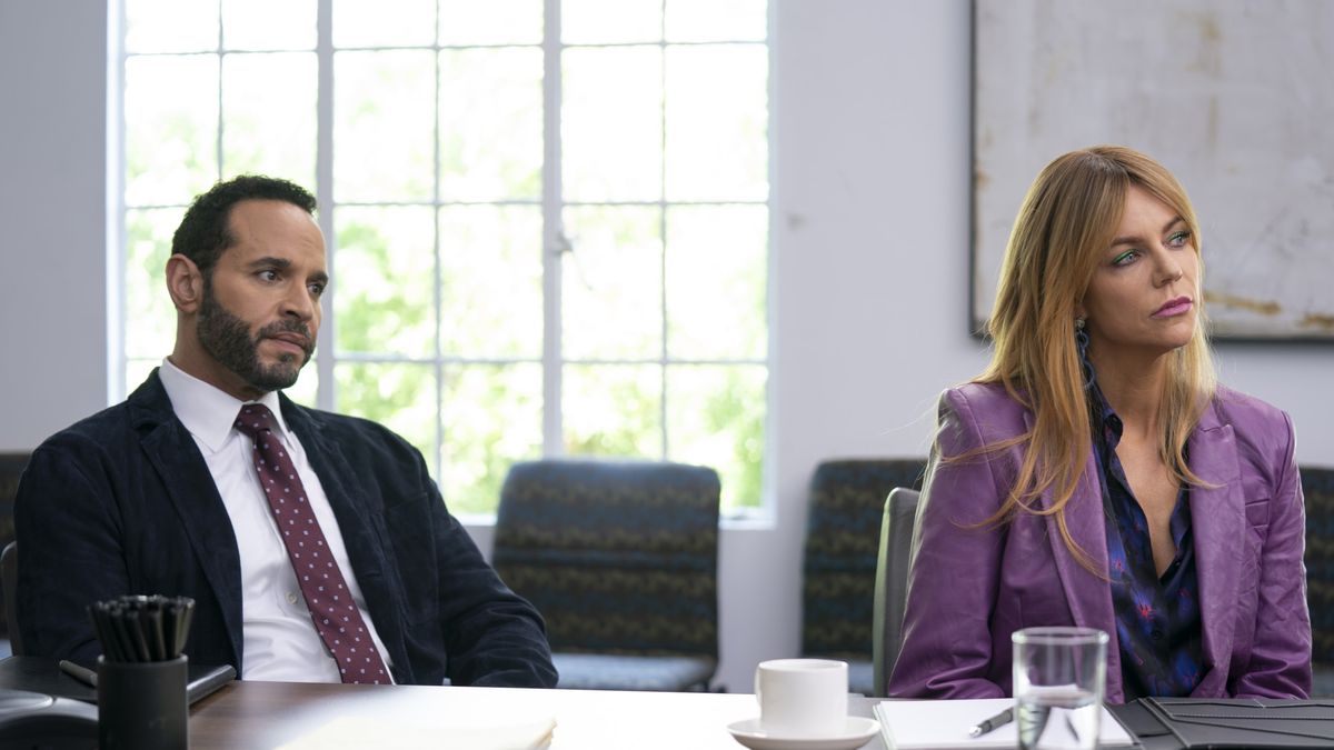 Daniel Sunjata and Kaitlin Olson in ABC&#039;s &quot;High Potential&quot;