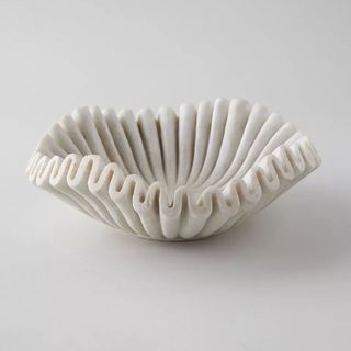 Ruffled Marble Bowl