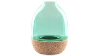 Enrico Zanolla's Pitaro vase uses glass and natural cork