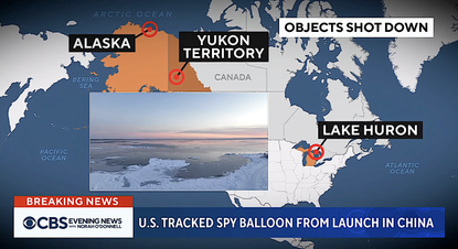 3 objects shot down over U.S., Canada