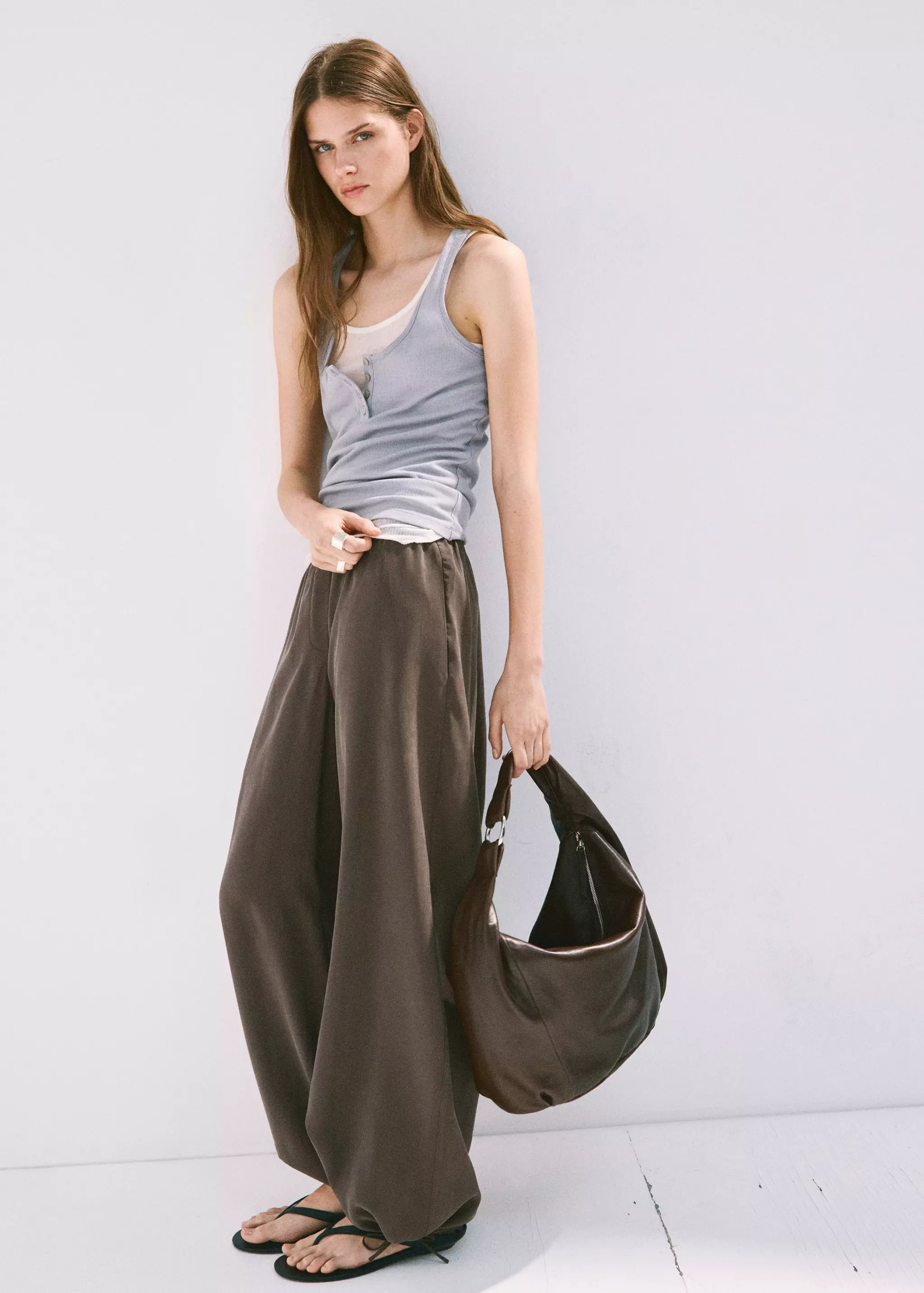 Elastic Waist Harem Pants - Women | Mango United Kingdom