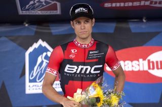 Martin Kohler (BMC) looking disappointedwith second place