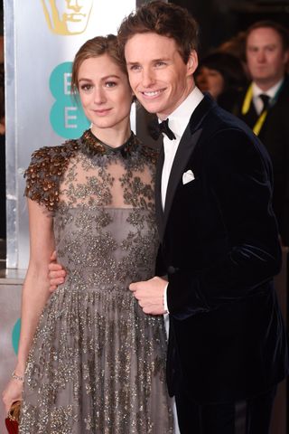 Eddie Redmayne and Hannah Bagshawe at The BAFTA Awards 2015