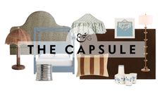 collage of trending bedroom products for 2026 including a leopard print headboard, chocolate brown rug, with ochre and light blue accessories