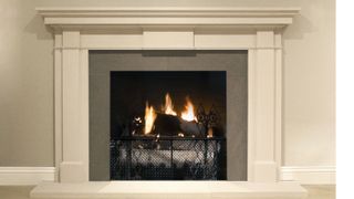 simple classic style fireplace